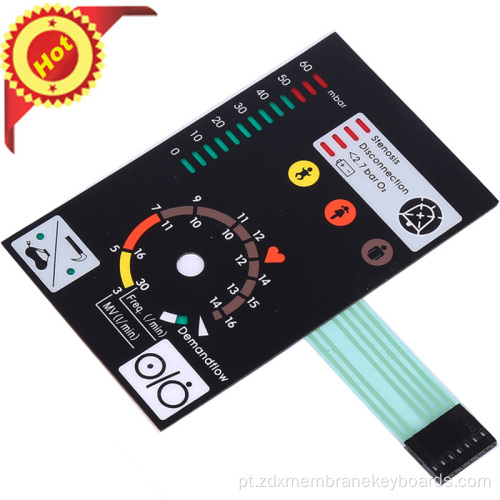 Bom toque bonito que sente o interruptor de membrana elétrico